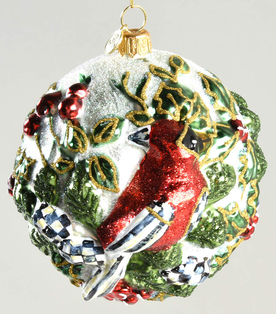 Cozy Christmas Ornaments Cardinal Ball - No Box by MacKenzie-Childs-1