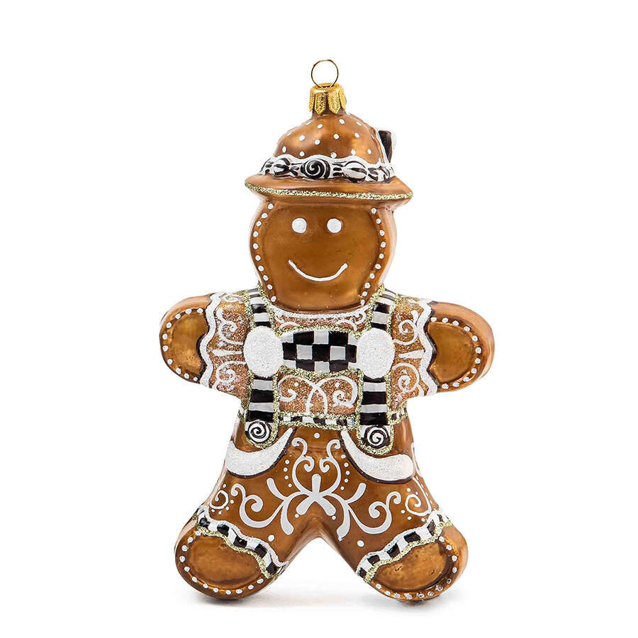 Farmhouse Ornaments Gingerbread Boy - Boxed by MacKenzie-Childs-1