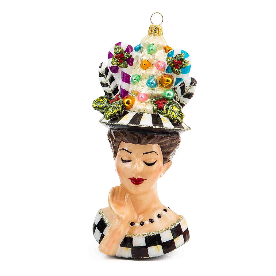 Granny Kitsch Ornaments Lady Portrait - Boxed by MacKenzie-Childs-1