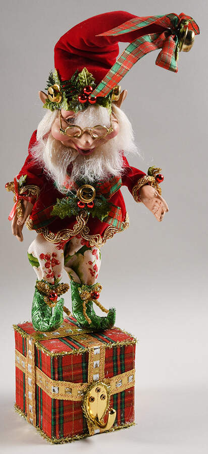Christmas Stocking Holders Hollyberry Elf - Boxed by Mark Roberts-1