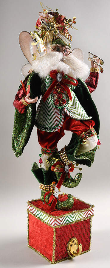 Christmas Stocking Holders Dancing & Prancing Fairy - No Box by Mark Roberts-1