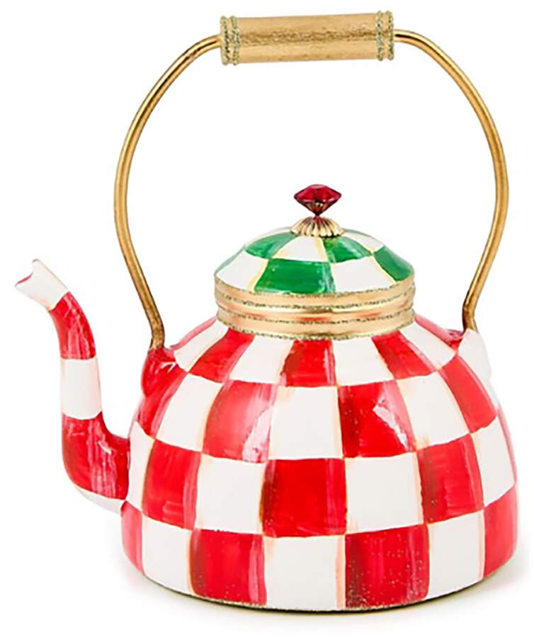 Check It Out Ornaments Tea Kettle - Boxed by MacKenzie-Childs-1