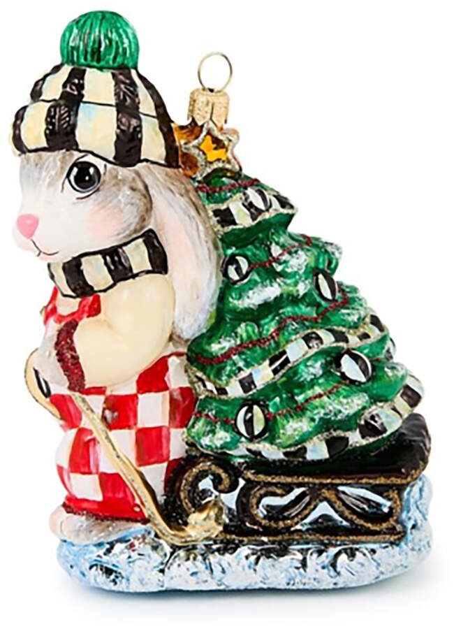 Check It Out Ornaments Christmas Hare - No Box by MacKenzie-Childs-1
