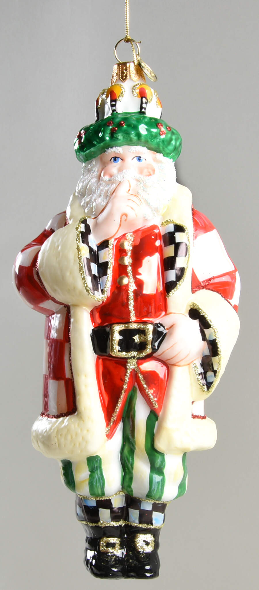 Check It Out Ornaments Santa Lucia - Boxed by MacKenzie-Childs-1