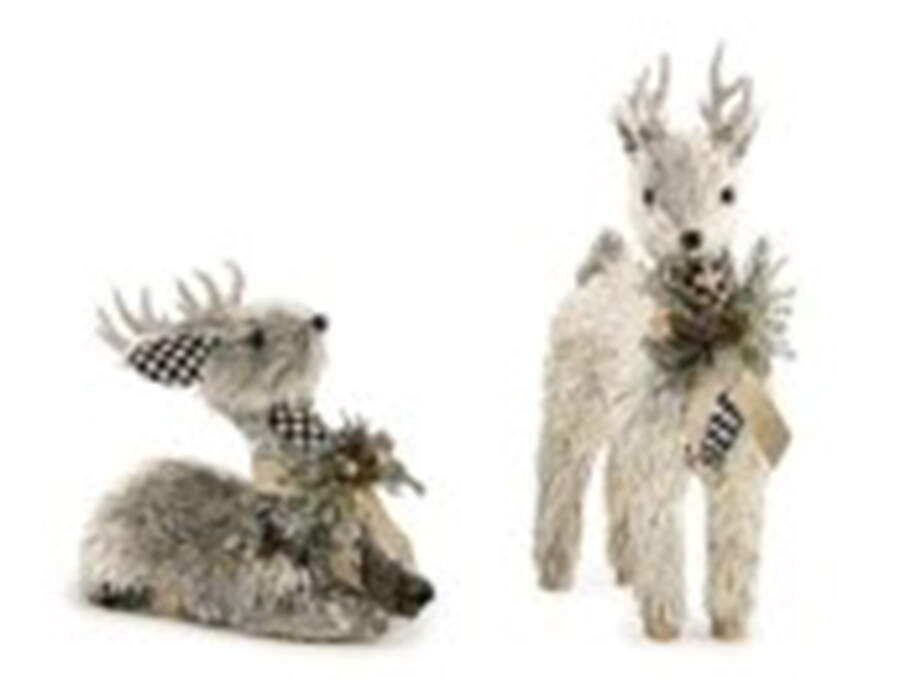Courtly Noel Metallic Deer-Set Of 2 - Boxed by MacKenzie-Childs-1