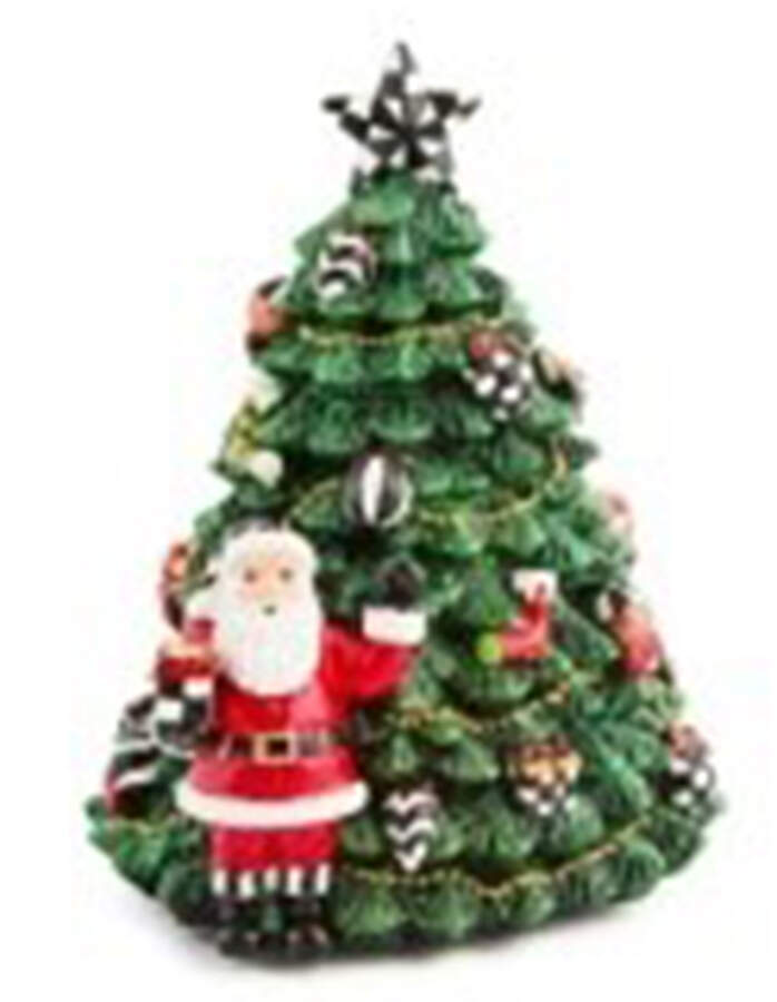 Courtly Noel Musical Rotating Tree & Santa - Boxed by MacKenzie-Childs-1