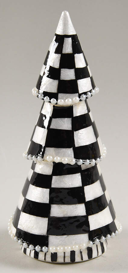 Courtly Noel Mini Capiz Tree Figurine - No Box by MacKenzie-Childs-1