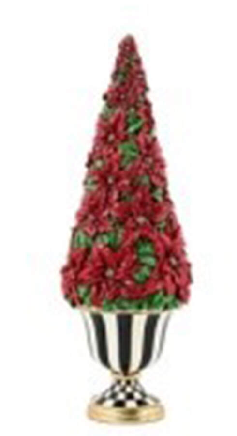 Holly Village Illuminated Poinsettia Tree - Boxed by MacKenzie-Childs-1