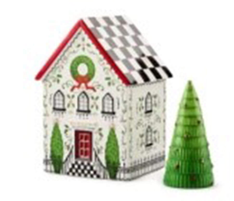 Holly Village Illuminated House & Tree - No Box by MacKenzie-Childs-1