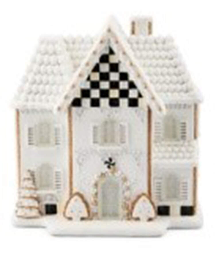Farmhouse Holiday Table Decor Lluminated Gingerbread Manor - Boxed by MacKenzie-Childs-1