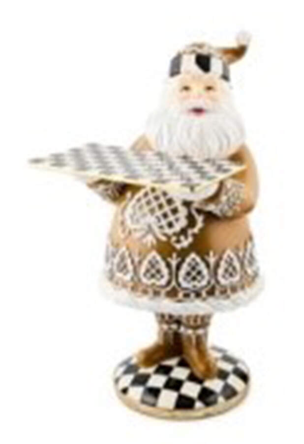 Farmhouse Holiday Table Decor Gingerbread Santa Butler - Boxed by MacKenzie-Childs-1