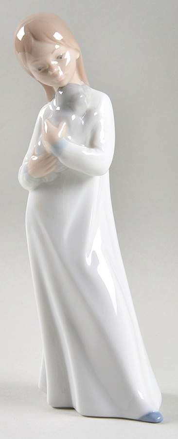 Kids in Sleepwear Girl With Dog - Boxed by Nao-1
