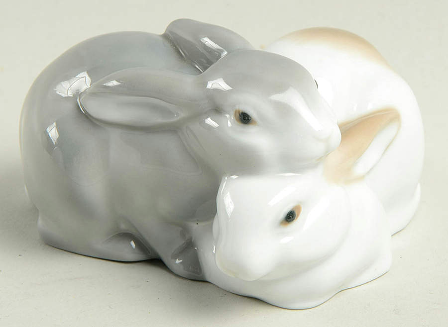 Rabbits and Farm Animals Rabbit Couple - Boxed by Nao-1