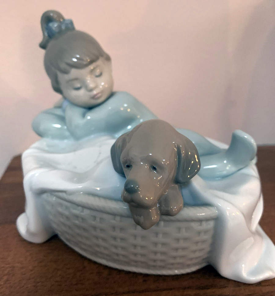 Kids with Animals A Basket For Two - Boxed by Nao-1