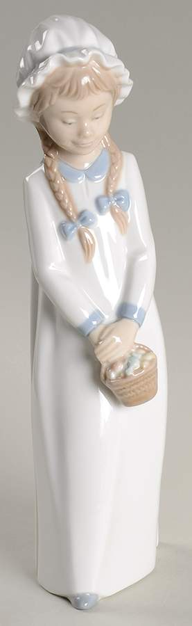 Kids in Sleepwear Girl With Basket Of Sweets - Boxed by Nao-1