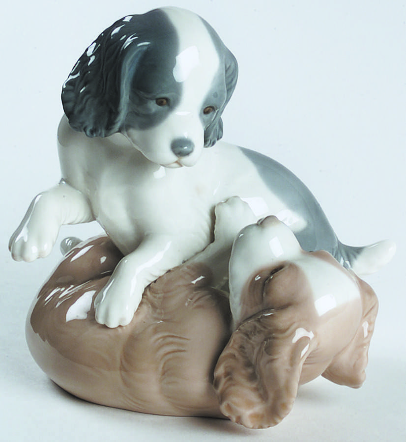 Cats and Dogs Twerp And Mikie-Dogs Playing - Boxed by Nao-1