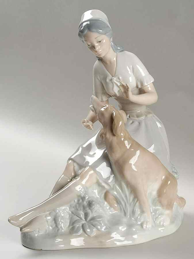 Kids with Animals Girl With Dog - Boxed by Nao-1