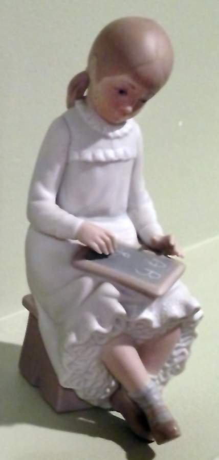 Kids with Toys Girl With Slate - Boxed by Nao-1