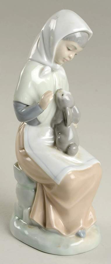 Kids with Animals Shepherdess W/Rabbit - No Box by Nao-1