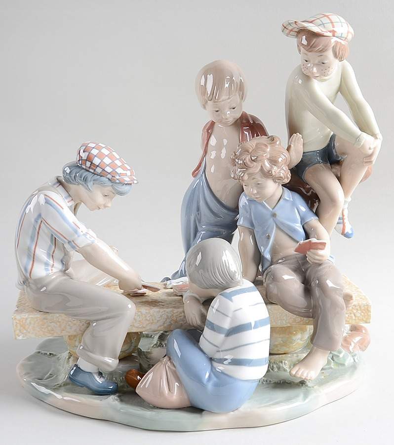 Kids with Toys Boys Playing Cards - No Box by Nao-1