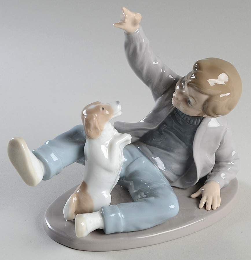 Kids with Animals Boy And Dog - Boxed by Nao-1