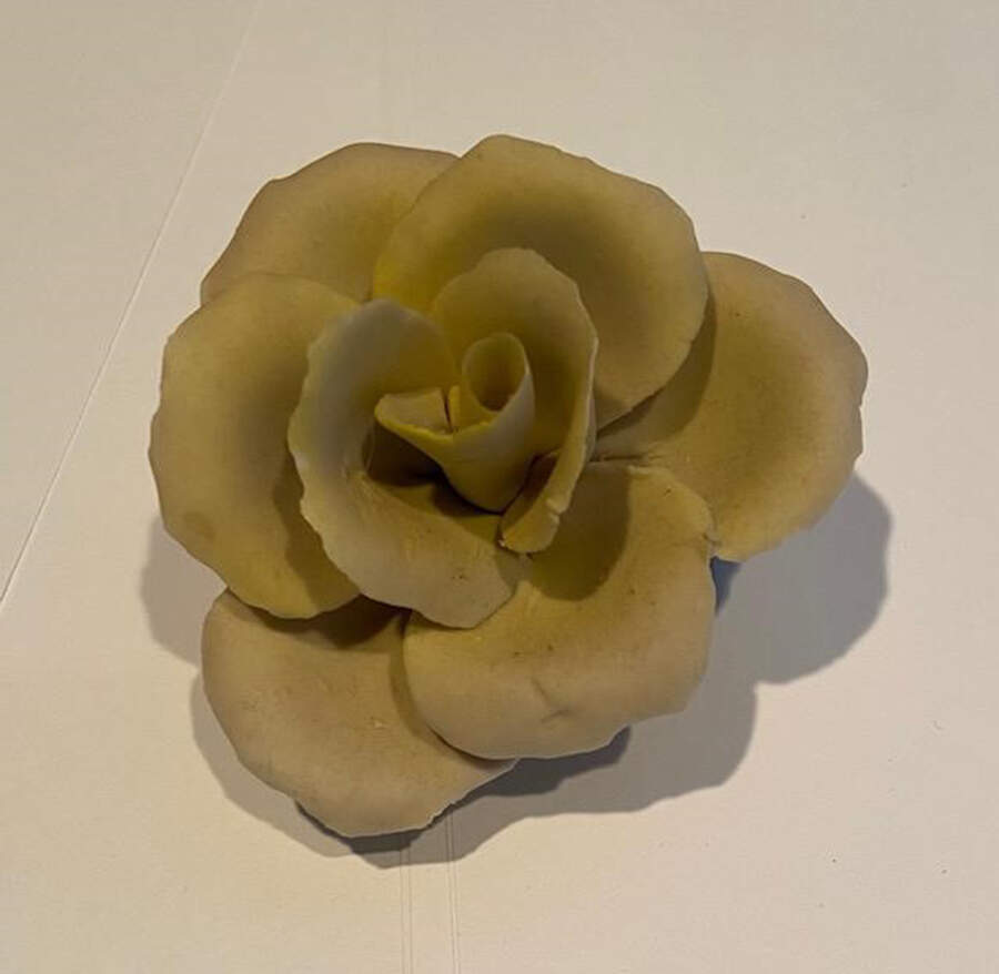 Capodimonte Flowers Single Yellow Rose - No Box by Napoleon-1