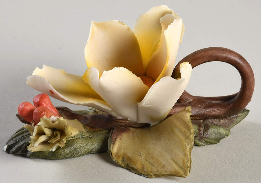 Capodimonte Flowers Yellow Flower - No Box by Napoleon-1