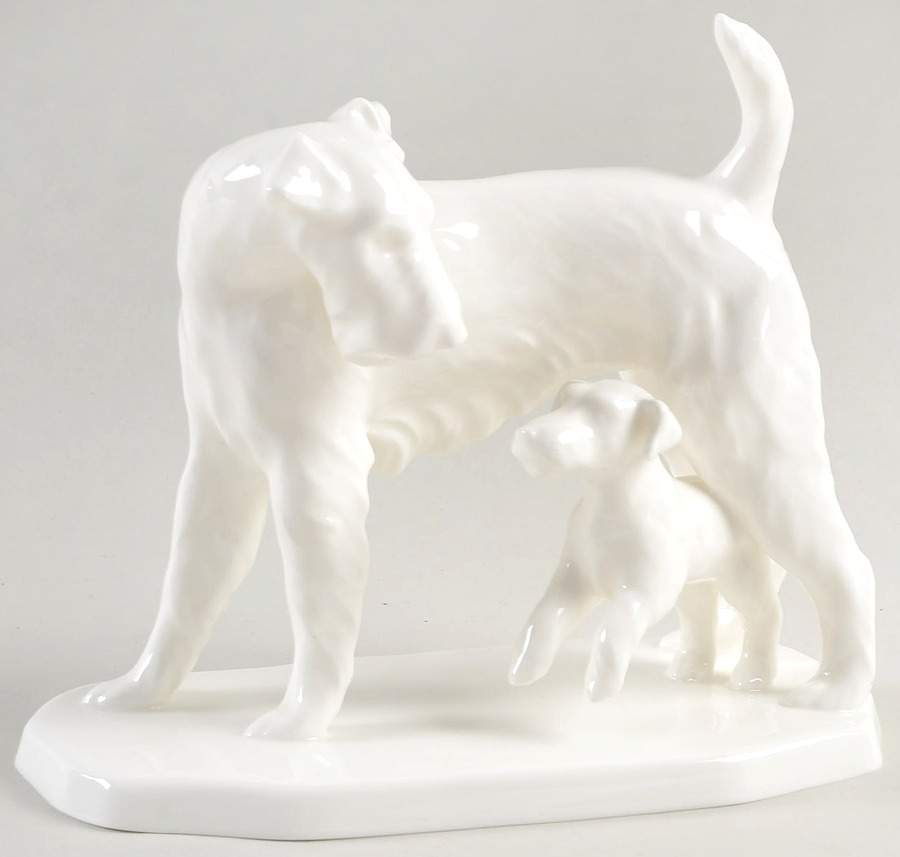 Noritake Figurines Terrier & Pup - Boxed by Noritake-1
