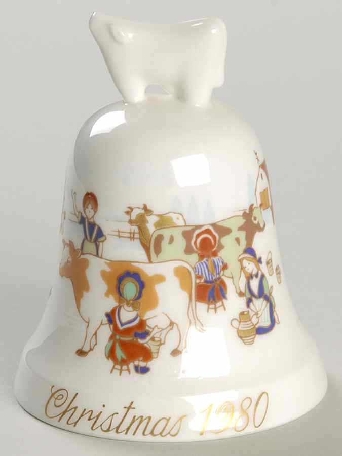 Christmas Bell 8 Maids A Milking - Boxed by Noritake-1