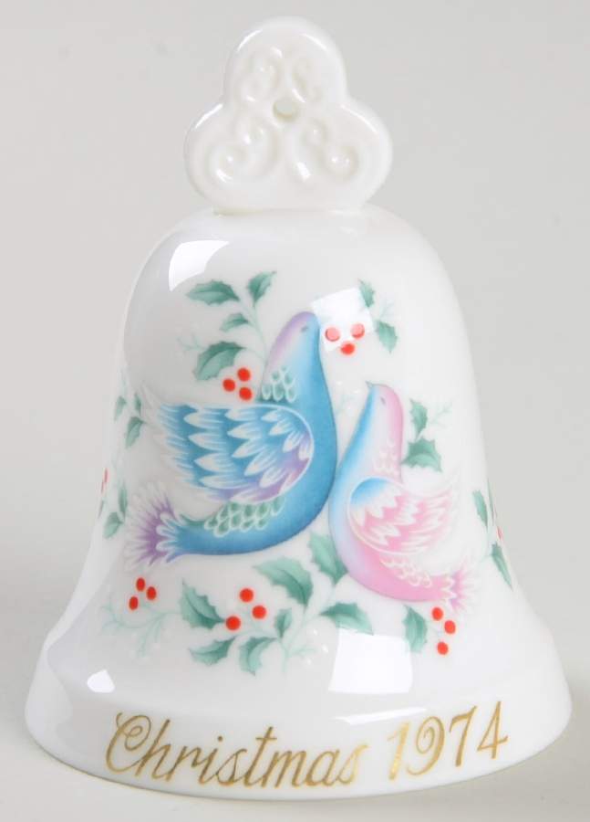 Christmas Bell 2 Turtledoves - Boxed by Noritake-1