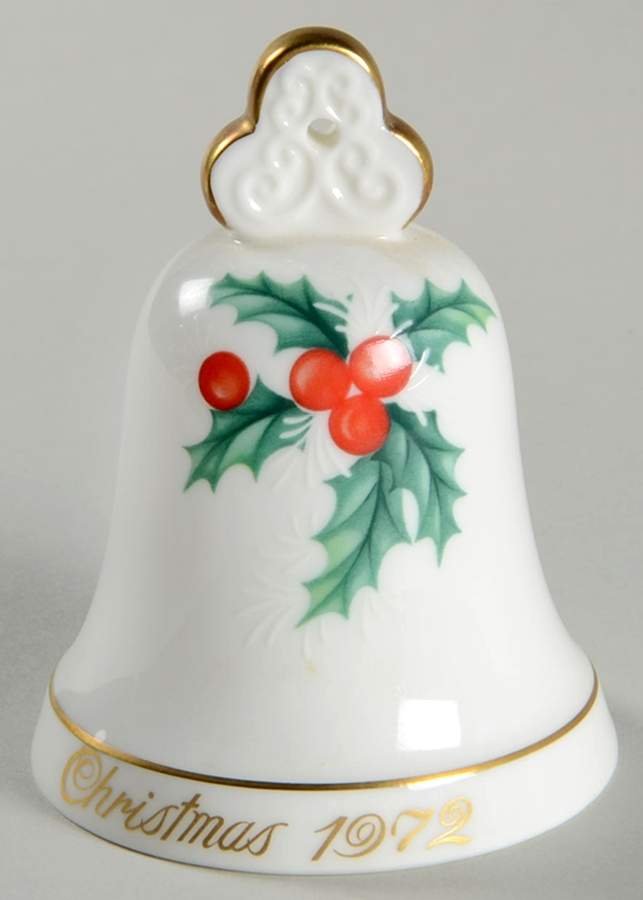 Christmas Bell Holly Sprays - With Box by Noritake-1