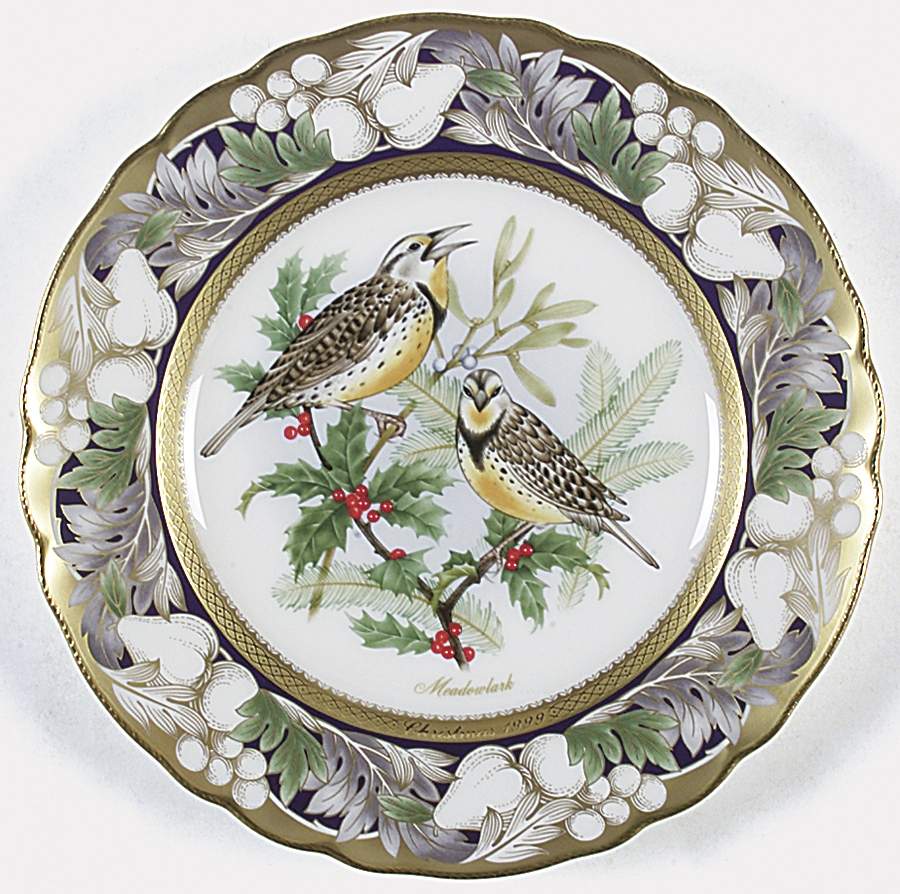 Birds of America-Christmas Meadowlark - Boxed by Noritake-1