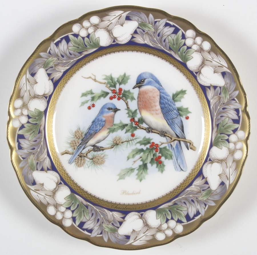 Birds of America-Christmas Bluebirds - Boxed by Noritake-1