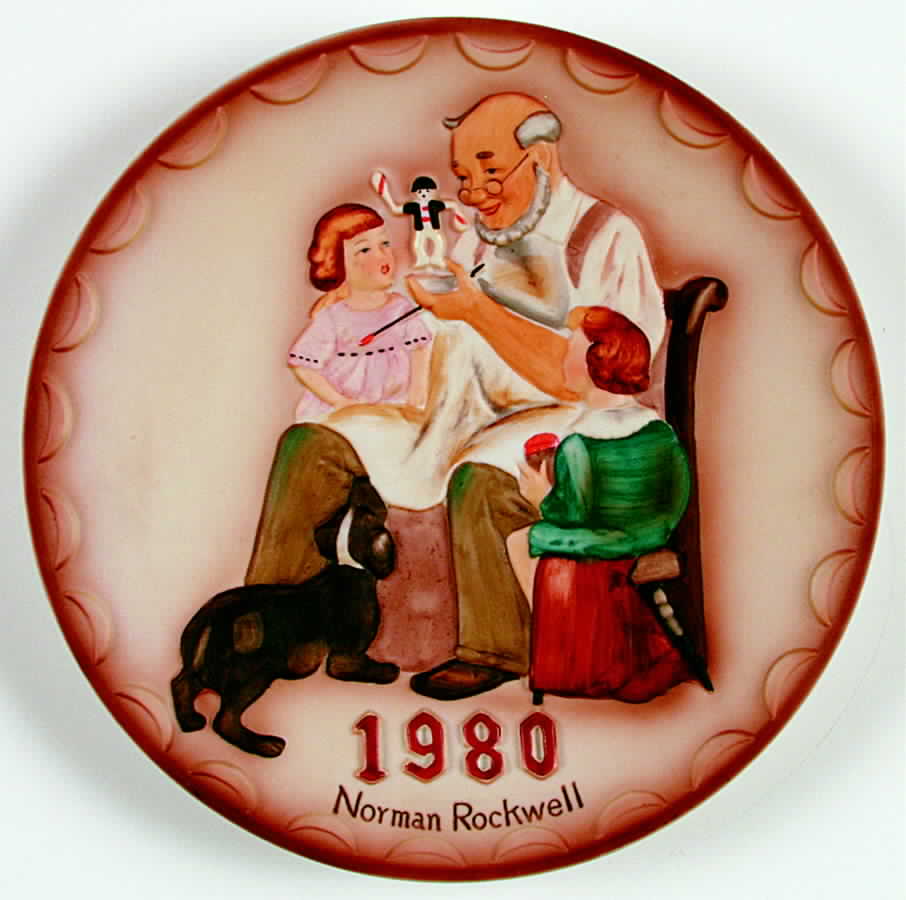 Annual Plate Toymaker - No Box by Norman Rockwell Club-1