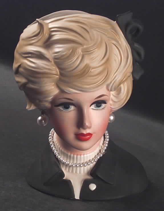 Napco Head Vases Black Jacket - No Box by Napco-1