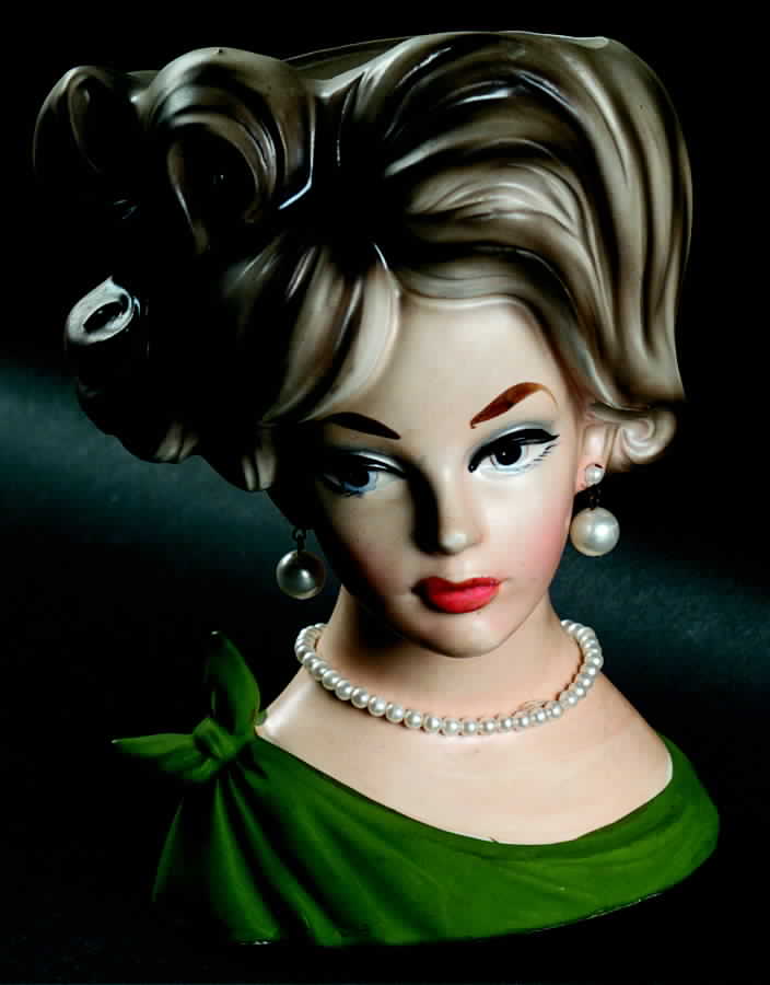 Napco Head Vases Gr Tied Dress - No Box by Napco-1