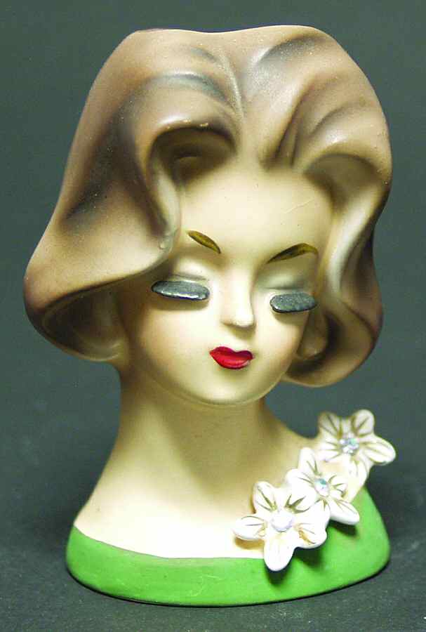 Napco Head Vases Flowers On Dress - No Box by Napco-1