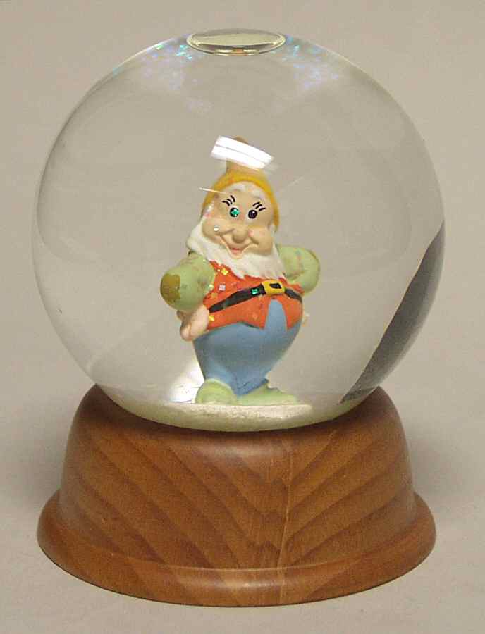 Disney Holiday Snowglobe Happy - No Box by New England-1
