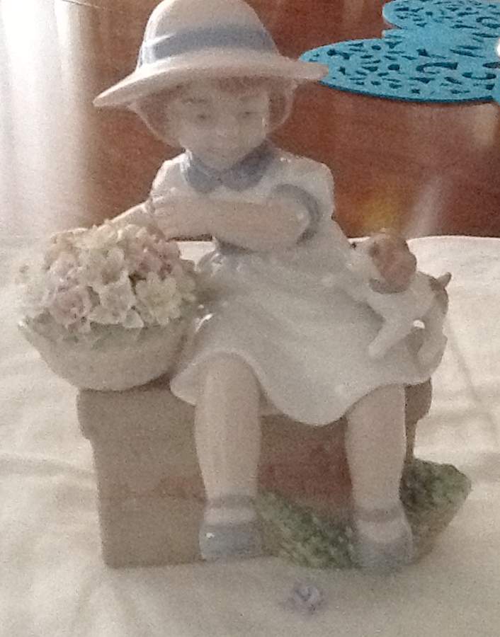 Nadal Porcelain Figurines Sitting On The Wall - No Box by Nadal Porcelain-1