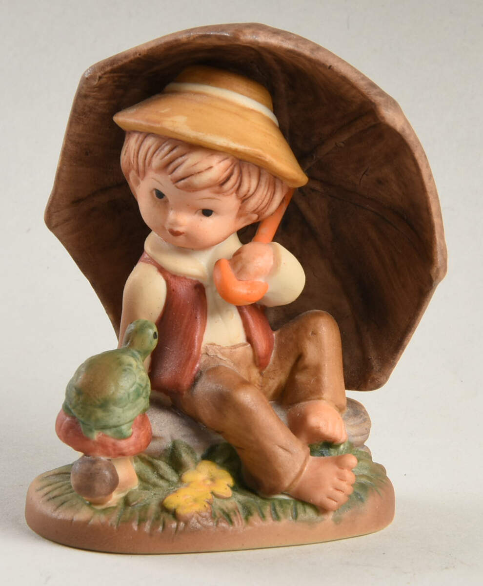 Napco Figurines and Giftware Boy And Turtle Under Umbrella - No Box by Napco-1