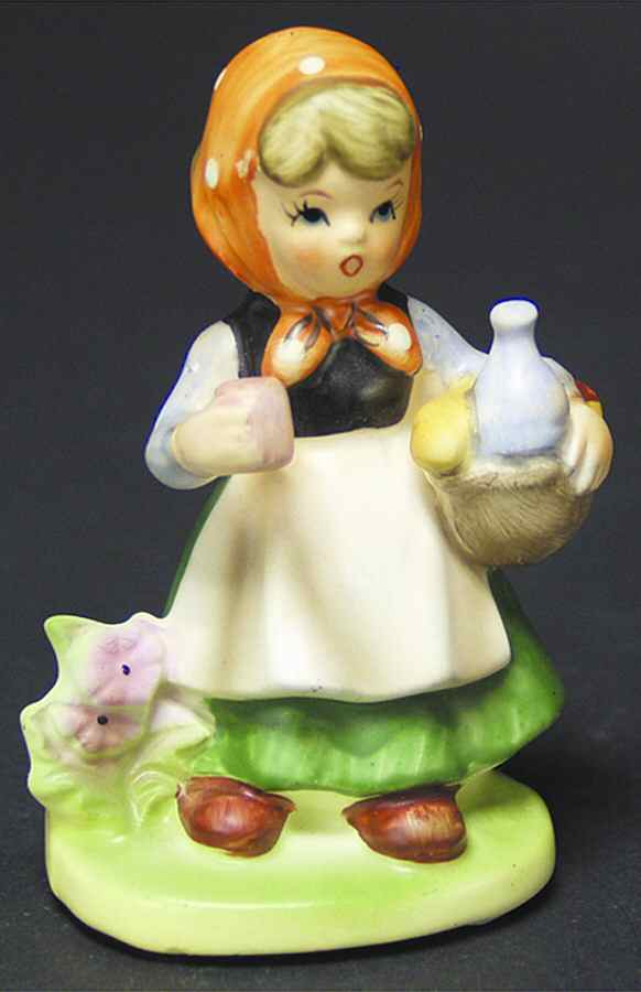 Napco Figurines and Giftware Girl With Picnic Basket - No Box by Napco-1