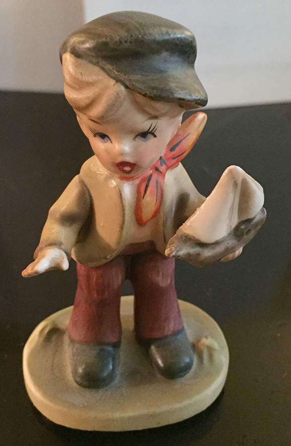 Napco Figurines and Giftware Boy With Sailboat - Boxed by Napco-1