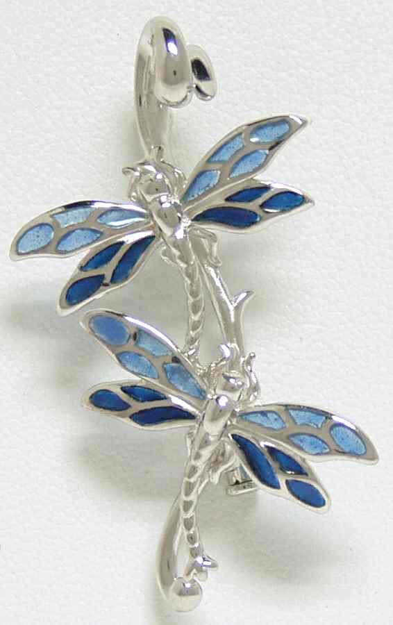 Nicole Barr Jewelry Dragonfly Double-Blue - Boxed by Nicole Barr Jewelry-1