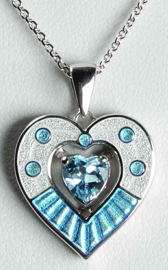 Nicole Barr Jewelry Heart Dot Blue-Blue Topaz - Boxed by Nicole Barr Jewelry-1