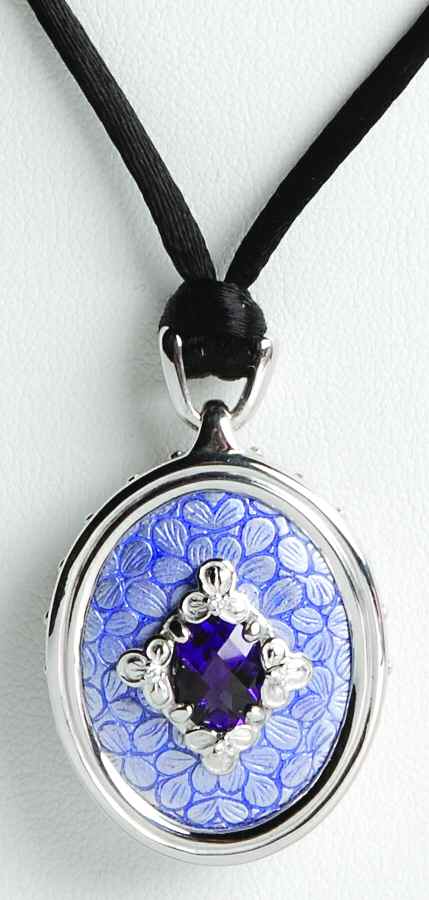 Nicole Barr Jewelry Basse Taille-Diamond/Amethyst - Boxed by Nicole Barr Jewelry-1