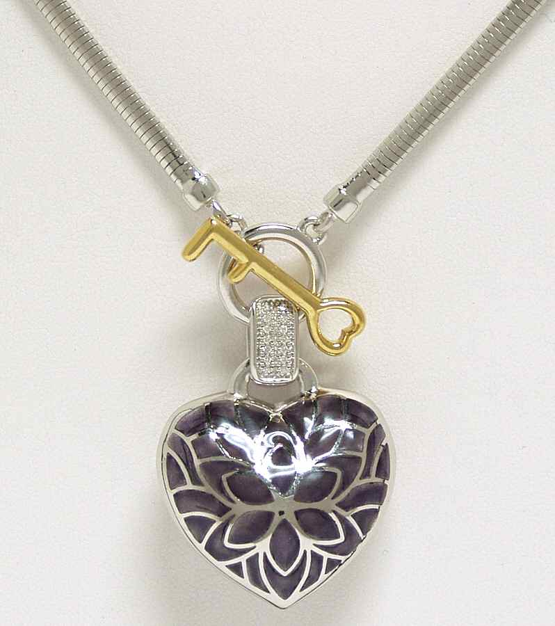 Nicole Barr Jewelry Key To Heart-Purple Diamond - Boxed by Nicole Barr Jewelry-1