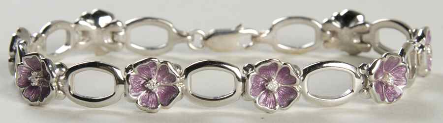 Nicole Barr Jewelry Daisy Purple-Diamond .14ct - Boxed by Nicole Barr Jewelry-1