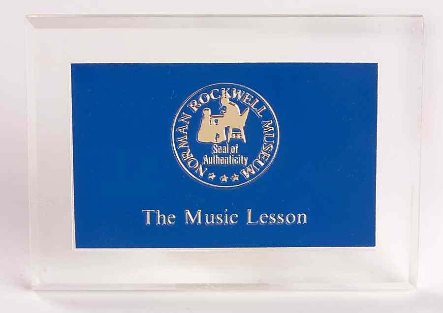 Advertising Signs Norman Rockwell Museum -The Music Lesson - Plastic Advertising Signs by Norman Rockwell Club-1