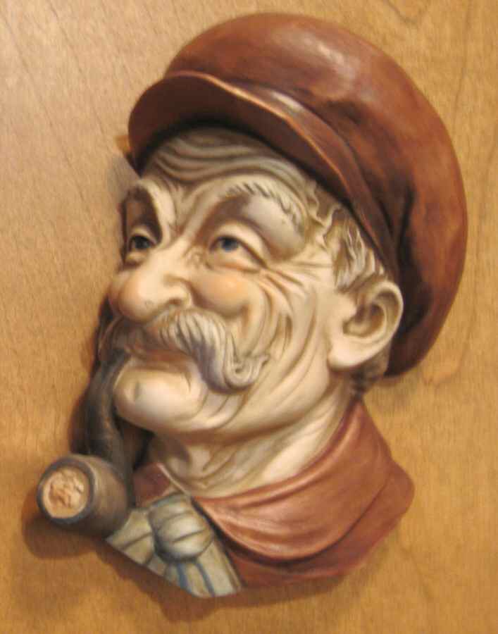Figural Wall Plaque Old Sailor - Boxed by Norleans-1