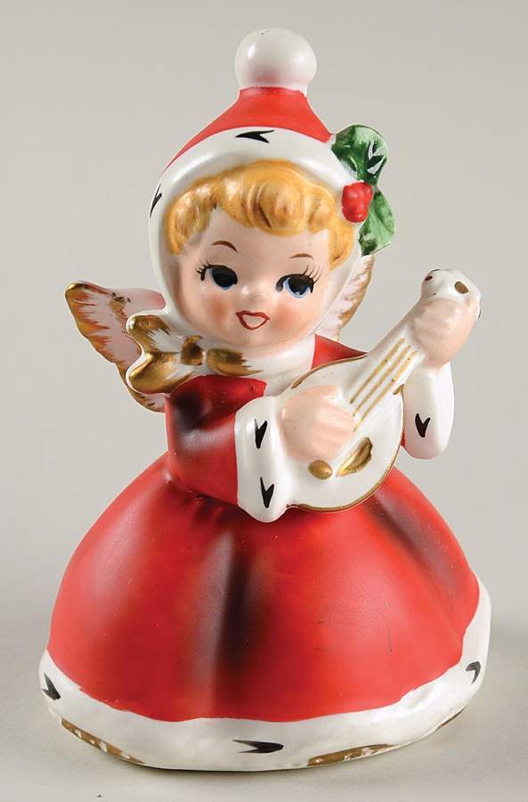 Christmas Angel Angel With Mandolin - No Box by Napco-1